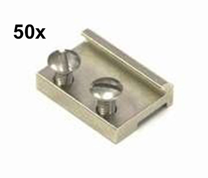 Schienenverbinder vernickelt Massoth f�r LGB 50 St�ck
