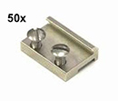 Schienenverbinder vernickelt Massoth f�r LGB 50 St�ck