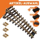 Weiche links Messing Radius 90 cm mit Verbinder