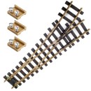 Weiche links Messing R3 mit Verbinder