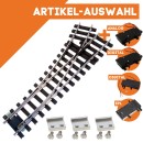 Weiche links R3 vernickelt R 120 cm mit Verbindern