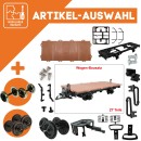 Flachwagen braun als Spur-G Bausatz