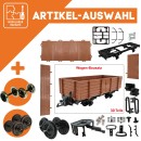 Hochbordwagenwagen braun als Spur-G Bausatz