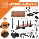 Rungenwagen braun/schwarz als Spur-G Bausatz