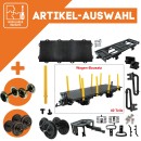 Rungenwagen schwarz/gelb als Spur-G Bausatz