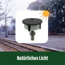Nostalgische LED Bahnhofslaterne Rundscheibenleuchte grau für LGB Spur-G ML-Train 83801070_auswahl12
