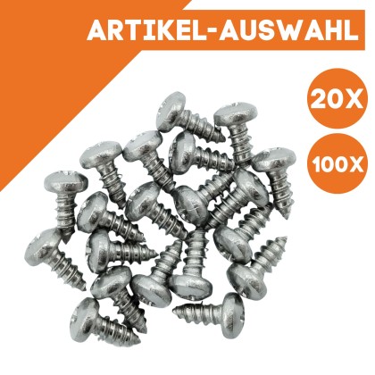 Schraube V2A 3,0 x 6,5 mm