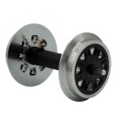 V-Speichen Radsatz kugelgelagert stromführend aus Edelstahl Spur-G ML-Train