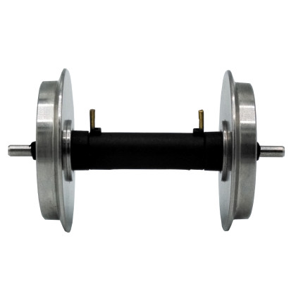 4x V-Speichen Radsatz kugelgelagert stromführend aus Edelstahl 