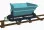 3er Set Kipplore Feldbahnwagen mintgrün Spur-G als Bausatz ML-Train 88919140_auswahl4