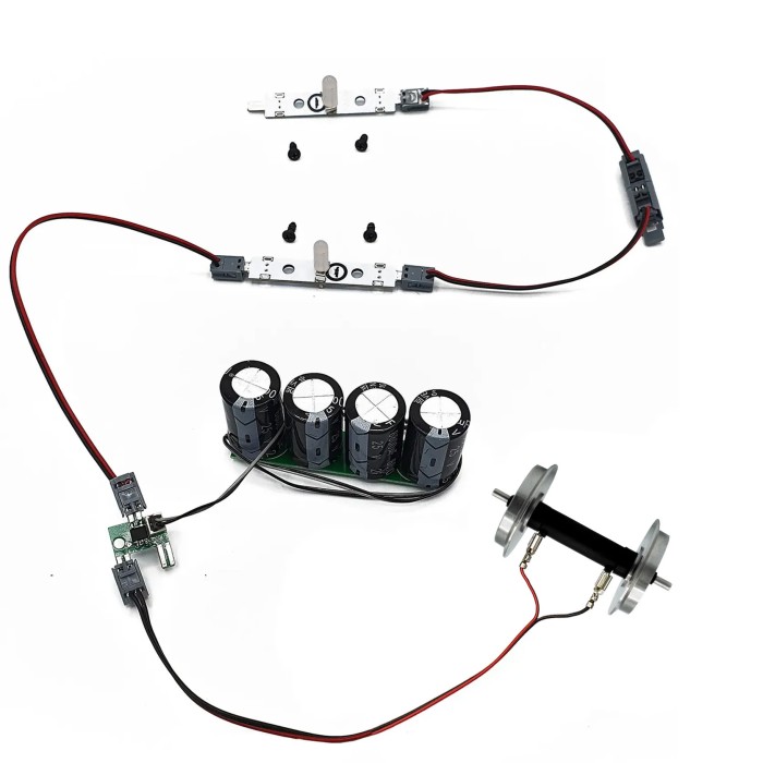 Digitales Beleuchtungs-Set Mit Speichen-Radsatz Kurze Wagen Spur-G ML