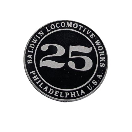 Nummerntafel Kesseltür bedruckt '25' Dampflok Froney LGB 20252-E020