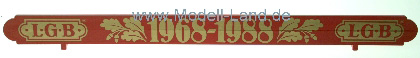 Reklameschild rot E-Lok Straßenbahn LGB 20350-E148