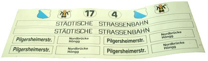 Aufkleber 4/17 E-Lok Straßenbahn LGB 20350-E198