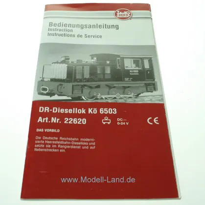 Bedienungsanleitung Diesellok Industrie LGB 20620-E999