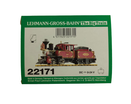 Aufkleber Dampflok mit Tender LGB 22171