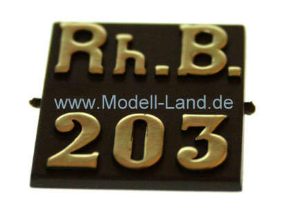 Tafel m. Schrift RhB203 RhB E-Lok LGB 22450-M012