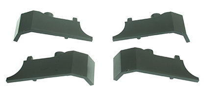Schienenräumer-Set 4 teilig grau RhB E-lok Ge 4/4 LGB 28440-M017