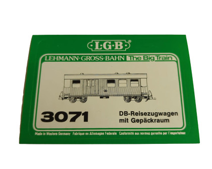 Aufkleber Personenwagen Reisezugwagen mit Gepäckraum DB LGB 3071