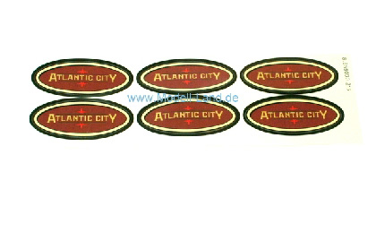 Aufkleber Atlantic City Personenwagen US LGB 33801-E199