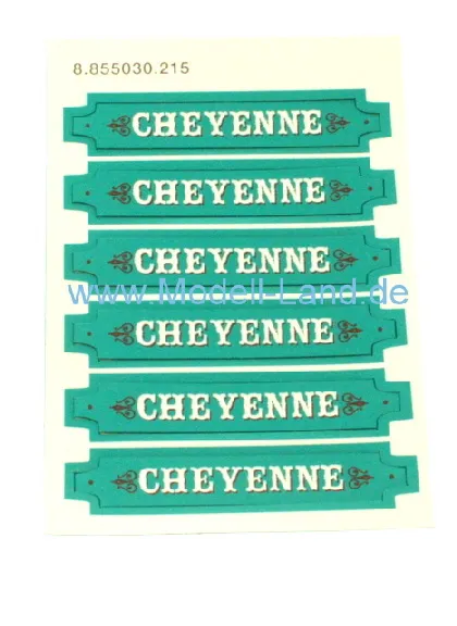 Aufkleber Cheyenne Personenwagen US LGB 33808-E199