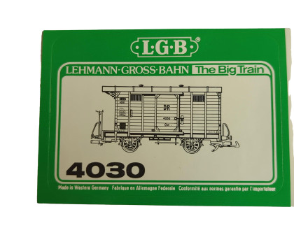 Aufkleber Güterwagen gedeckt DR LGB 4030