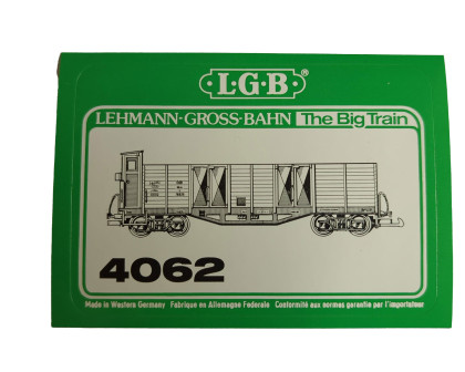 Aufkleber Güterwagen Hochbordwagen LGB 4062