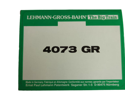 Aufkleber Güterwagen Hochbordwagen D+RGW LGB 4073 GR
