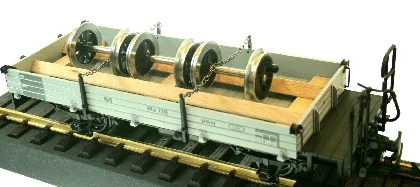 RhB Niederbordwagen mit Ladegut LGB Wagen RhB 40099