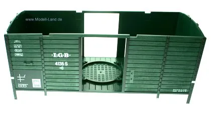 Wagenkasten grün Güterwagen gedeckt LGB 41350-E008