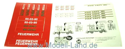 Aufkleber FW Zubehör Zurüst LGB 41490-E199