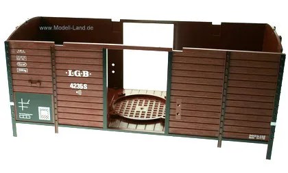 Wagenkasten braun Güterwagen LGB 42350-E008