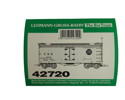 Aufkleber Güterwagen C&S LGB 42720