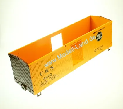 Wagenkasten C u. S gelb Güterwagen US Kühlwagen LGB 42720-E007