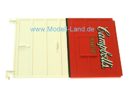 Schiebetür rot/w Güterwagen Boxcar LGB 42911-E004