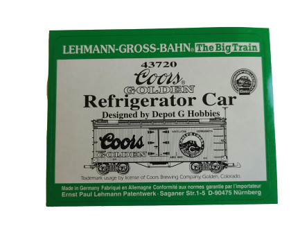 Aufkleber Güterwagen Coors Golden LGB 43720
