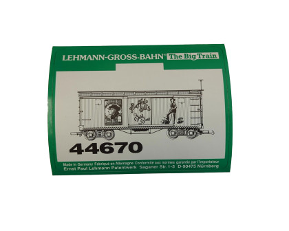 Aufkleber Güterwagen Wild West Buffalo Bills US LGB 44670