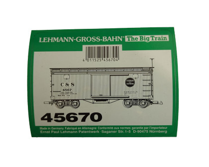 Aufkleber Güterwagen Colorade & Southern LGB 45670