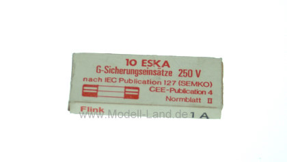 10x Feinsicherung 1A 5x20 mm Elektronik LGB 69900-E099
