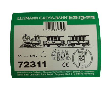 Aufkleber Dampflok Personenzug Lake George & Boulder Starter Set LGB 72311