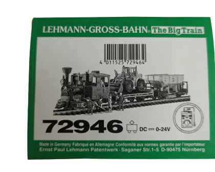 Aufkleber Dampflok Güterzug mit Radlader Starter Set LGB 72946