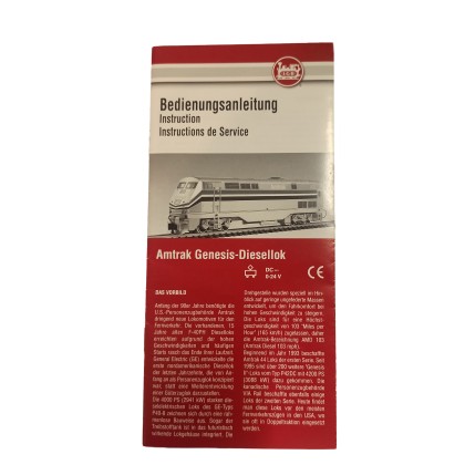Bedienungsanleitung Amtrak Genesis-Diesellok LGB 80004-E010