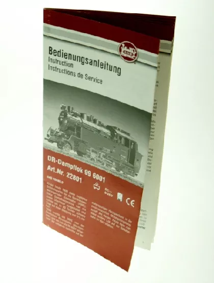 Bedienungsanleitung 22801 Dampflok LGB 80005-E011
