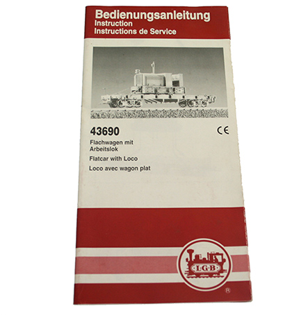 Bedienungsanleitung  Flachwagen 43690 LGB 80006-E014
