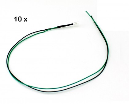 LED-Lampe 10 Stück 3 mm 3-6 Volt grün ML-Train 83202080