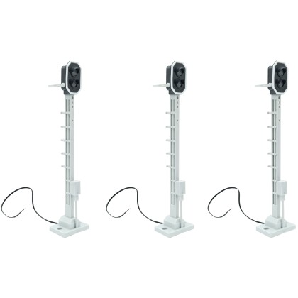 3x Lichtsignal Typ L 2-fach RhB für Spur G analog / digital mit Decoder ML-Train 83804616