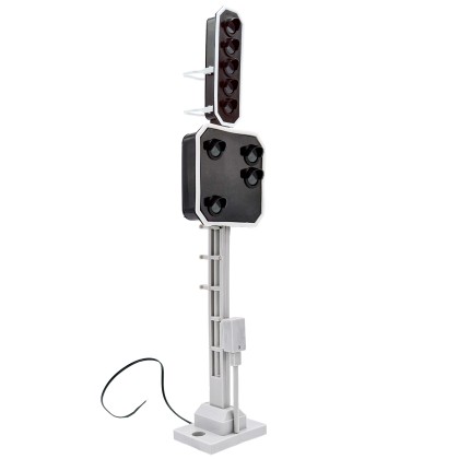 Lichtsignal Typ L 5-fach mit RhB Vorsignal für Spur G analog / digital mit Decoder ML-Train 83814626
