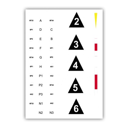 Lichtsignal Aufkleberbogen für Typ KS, HV und HL ML-Train 83814657