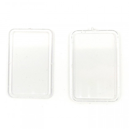 2x Türfenster 23,2 x 37,6 mm rund aus Kunststoff ML-Train 88901007