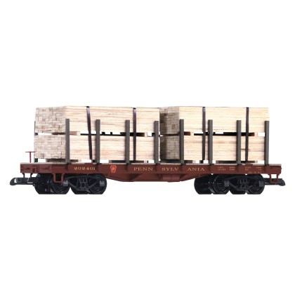 Rungenwagen PRR mit Holzladung